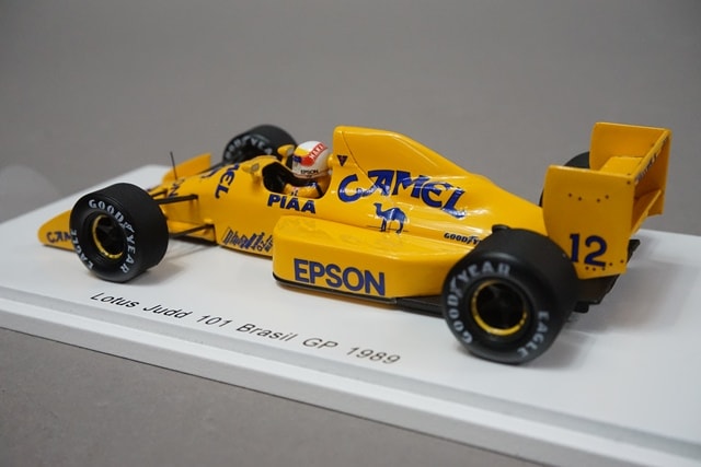 1:43 SPARK TR019 Lotus Judd 101 Brazilian GP 1989 #12 Satoru Nakajima CAMEL Forza