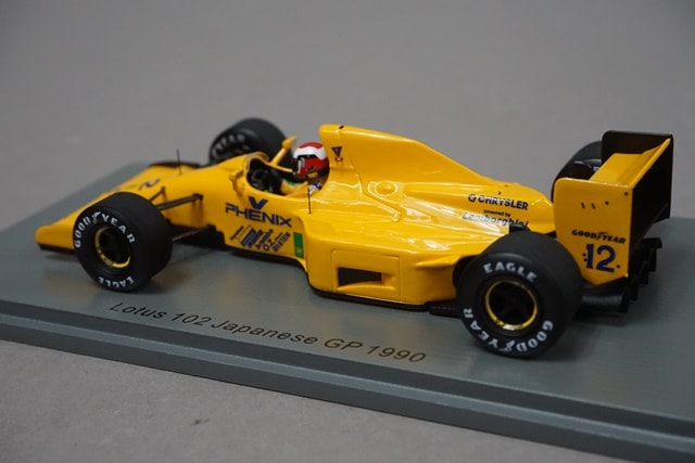 1:43 SPARK S1784 Lotus 102 Japan GP 1990 #12 Johnny Herbert CAMEL