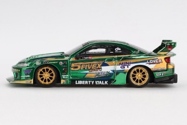 MGT00858-R TSM MINI-GT 1:64 Nissan LB-Super Silhouette Silvia S15 2024 LBWK Fausto Racing (Right-hand drive)