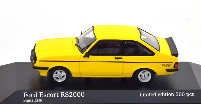 943 084303 MINICHAMPS 1:43 Ford Escort RS 2000 1976 yellow/black