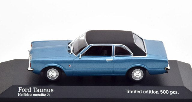 943 081303 MINICHAMPS 1:43 Ford Taunus 1970 bluemetallic/matt.black