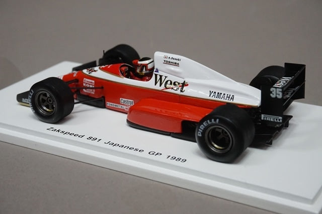 1:43 SPARK TR016 Zakspeed 891 Japan GP 1989 #35 Aguri Suzuki West Forza Special Order