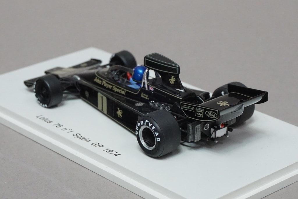 1:43 SPARK S1769 Lotus 76 Spain GP 1974 #1 JPS Spec Decal attached