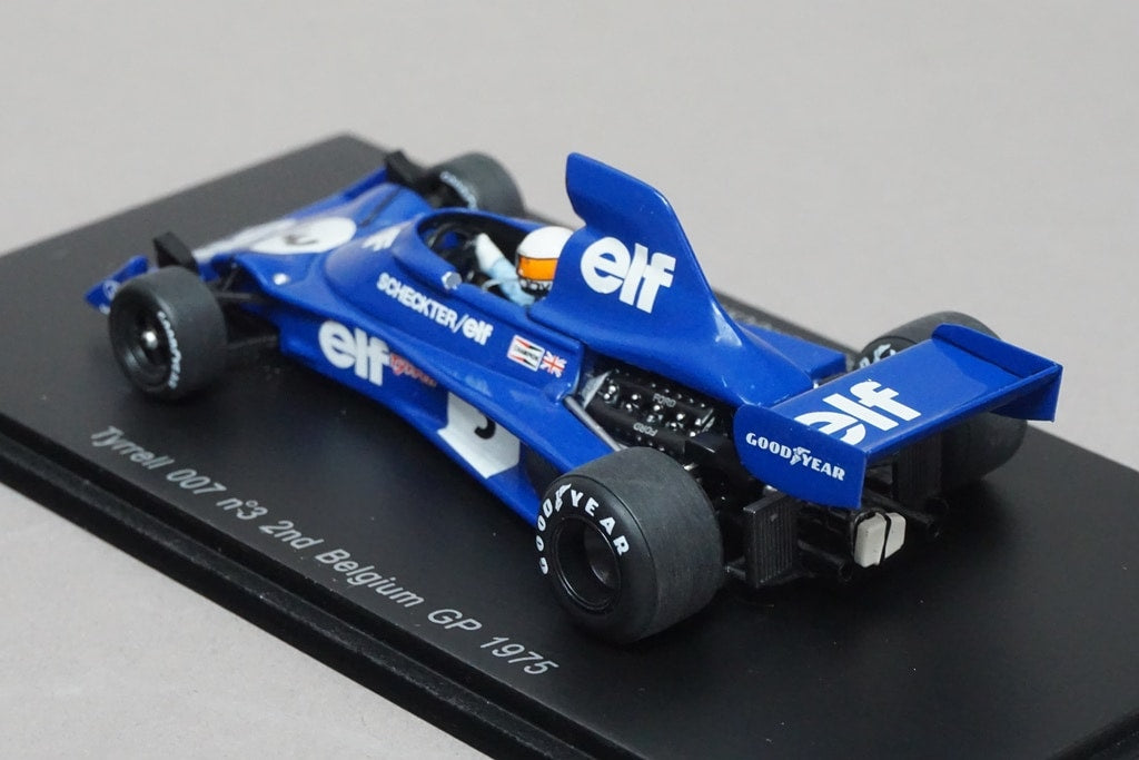 1:43 SPARK S1645 Tyrrell 007 Belgian GP 1975 Jody Scheckter #3