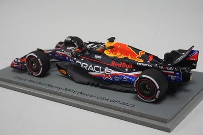 1:43 SPARK S8915 Oracle Red Bull Racing RB19 Winner USA GP 2023 #1 Max Verstappen