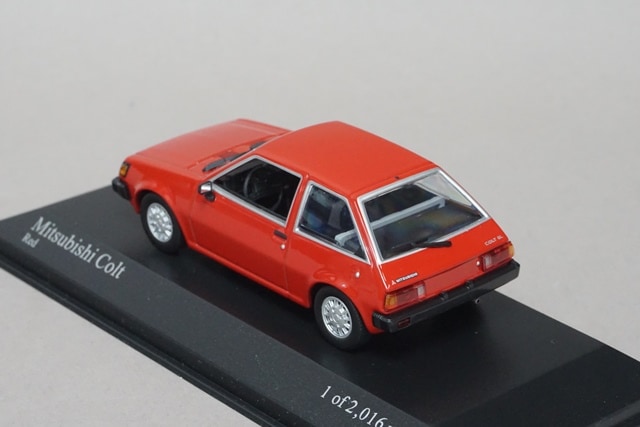 1:43 MINICHAMPS 400163501 Mitsubishi Colt 1978 Red