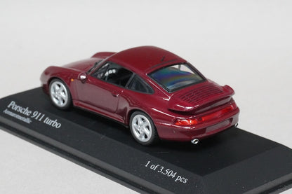 1:43 MINICHAMPS 430069208 Porsche 911 (993) Turbo 1995 Red Metallic