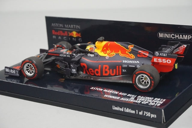 1:43 MINICHAMPS 410190933 Aston Martin Red Bull Racing RB15 Austrian GP Winner 2019 #33 M. Verstappen
