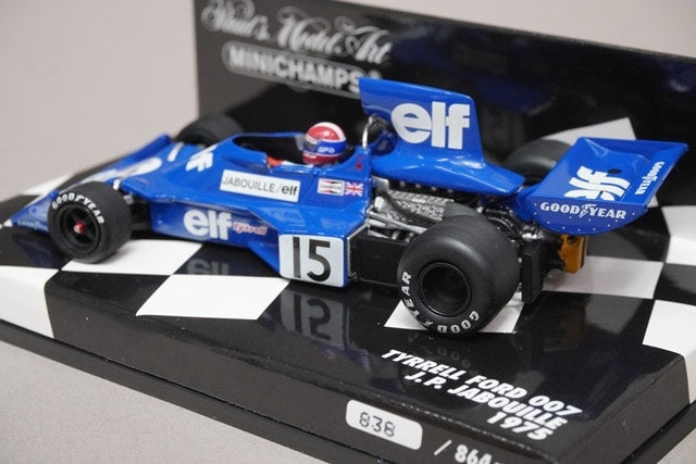 1:43 MINICHAMPS 400750015 Tyrrell Ford 007 1975 #15 J.P.Jabouille