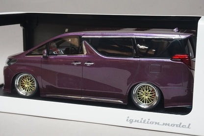 1:18 ignition model IG2795 Toyota Alphard (H30W) Executive Lounge S Purple Metallic