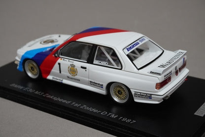 1:43 SPARK SG609 BMW E30 M3 Zackspeed 1st Zolder DTM 1987 #1 model car