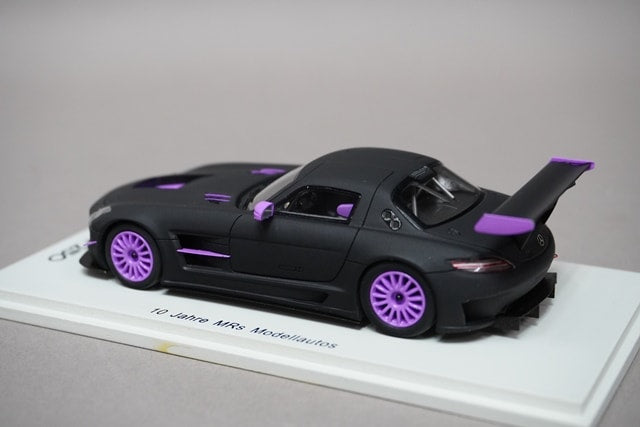 1:43 SPARK MRS002 Mercedes Benz 10 Jahre MRs Modellautos Black Bra/Purple