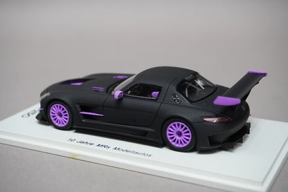 1:43 SPARK MRS002 Mercedes Benz 10 Jahre MRs Modellautos Black Bra/Purple