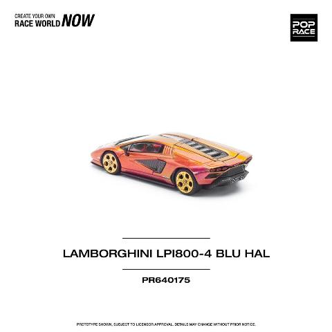 [ Pre-order ] PR640175 POP RACE 1:64 Lamborghini Countach LPI800-4 BLU HAL