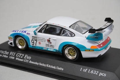 1:43 MINICHAMPS 430986797 Porsche 911 GT2 Evo Daytona 24H Winner 1998 #97