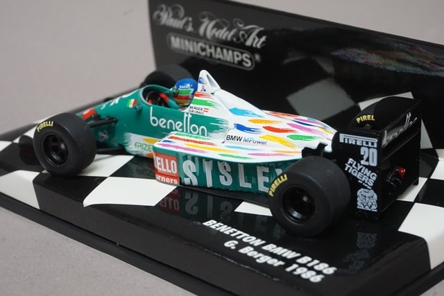 1:43 MINICHAMPS 430860020 Benetton BMW B186 1986 #20 G. Berger model car