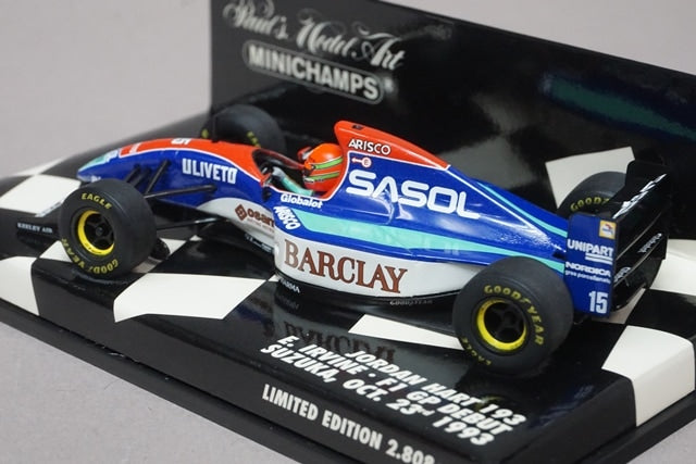 1:43 MINICHAMPS 400930115 Jordan Hart 193 F1GP Suzuka Debut 1993 #15 E.Irvine