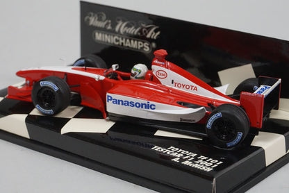 1:43 MINICHAMPS 400010225 Toyota TF101 Test Car F1 2001 A.McNish model car