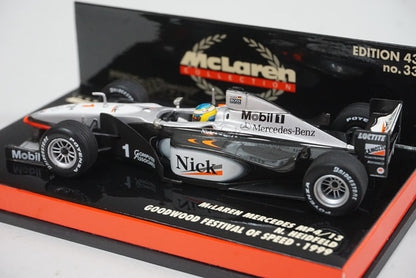 1:43 MINICHAMPS 530994399 McLaren Mercedes MP4/13 GOODWOOD FOS 1999 Heidfeld #33