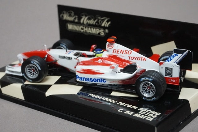 1:43 MINICHAMPS 400040016 Panasonic Toyota TF104 #16 C. da Matta avex decal