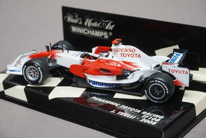 1:43 MINICHAMPS 400080011 Panasonic Toyota Racing TF108 2028 #11 J.Trulli