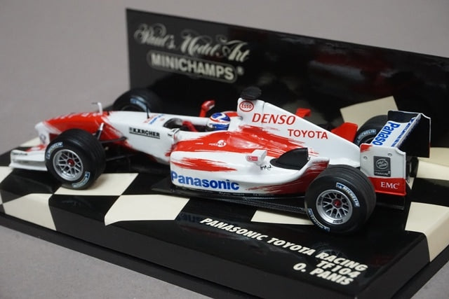 1:43 MINICHAMPS 400040017 Panasonic Toyota Racing TF104 #17 O. Panis avex decal