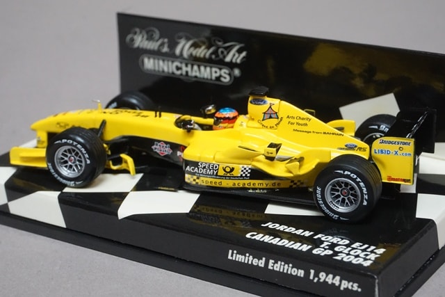 1:43 MINICHAMPS 400040119 Jordan Ford EJ14 Canadian GP 2004 T.Glock model car