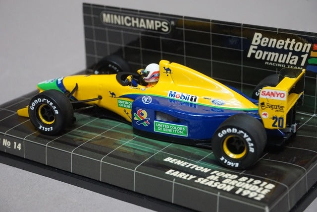 1:43 MINICHAMPS 400920120 Benetton Ford B191B First half 1992 #20 M. Brundle