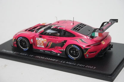 1:43 SPARK S8766 Porsche 911 RSR-19 Iron Dames LM 24H 2023 #85 model car
