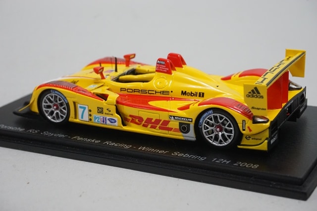 1:43 SPARK 43SE08 Porsche RS Spyder Penske Racing Sebring 12H Winner 2008 #7
