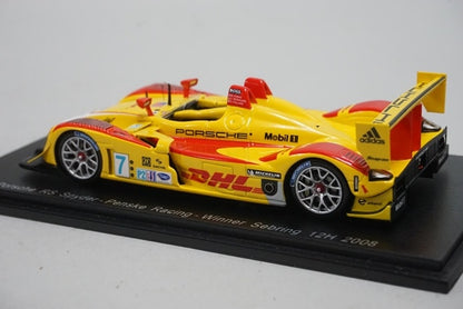 1:43 SPARK 43SE08 Porsche RS Spyder Penske Racing Sebring 12H Winner 2008 #7