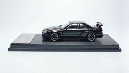 MC640009J MC Model Collect 1:64 Nissan Skyline R34 V-SPEC nismo gloss black