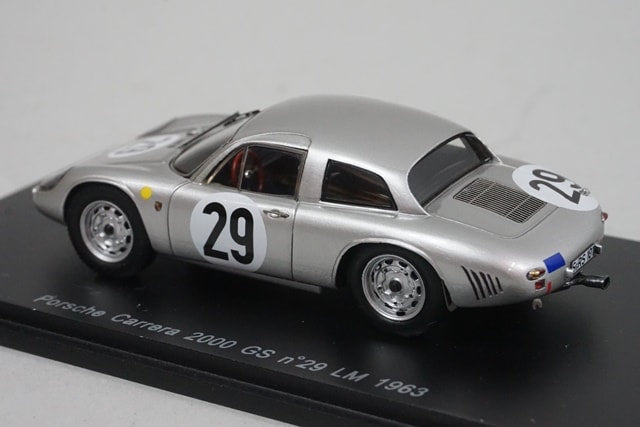 1:43 SPARK S1967 Porsche Carrera 2000 GS LM 1963 #29 model car