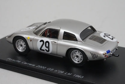 1:43 SPARK S1967 Porsche Carrera 2000 GS LM 1963 #29 model car