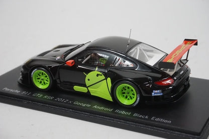 1:43 SPARK Porsche Club Porsche 911 GT3 RSR '12 Android Robot Black model car