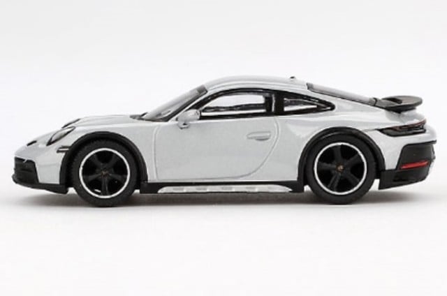 [ Back-order ] TSM MINI-GT MGT00891-L 1:64 Porsche 911 Dakar Ice Grey Metallic LHD model car