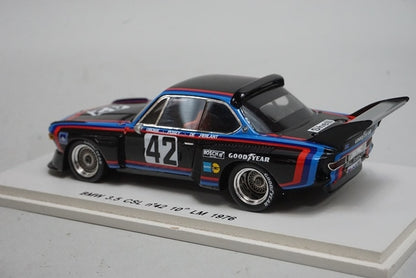 1:43 SPARK S1568 BMW 3.5 CSL LM 1976 10th #42 model car