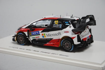 1:43 SPARK S5169 Toyota Yaris WRC Rally Finland Winner 2017 #12 model car