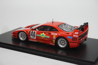 1:43 EBBRO 43952 Redline Custom Taisan Star Card Ferrari F40 JGTC 1995 #40