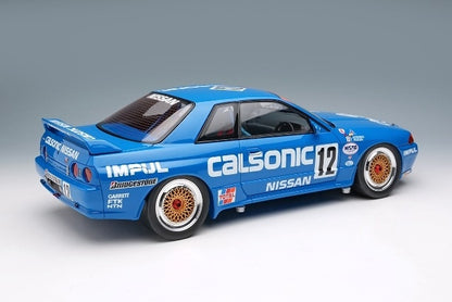 [ Pre-order ] EML185 Make Up EIDOLON 1:18 Nissan Calsonic Skyline GT-R Gr.A JTC West Japan Circuit 1990 Winner