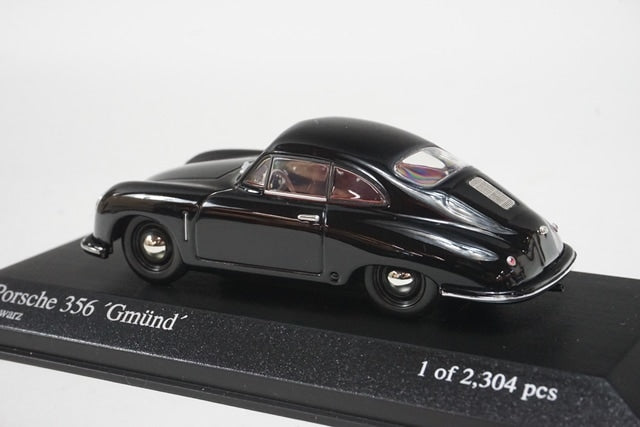 1:43 MINICHAMPS 400065120 Porsche 356 Gmund Coupe 1949 Black model car