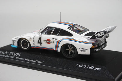 1:43 MINICHAMPS 400766304 Porsche 935 Watkins Glen 6h Winner 1976 #4 Martini