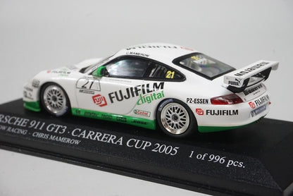 1:43 MINICHAMPS 403056221 Porsche 911 GT3 Carrera Cup 2005 #21 model car