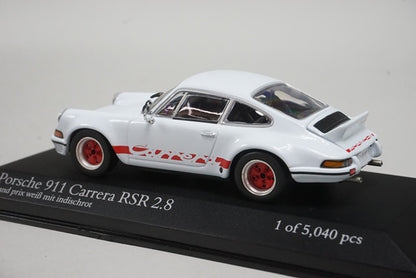 1:43 MINICHAMPS 430736900 Porsche Carrera RSR 2.8 1973 White model car