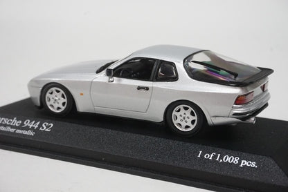 1:43 MINICHAMPS 400062225 Porsche 944 S2 1989 Silver model car