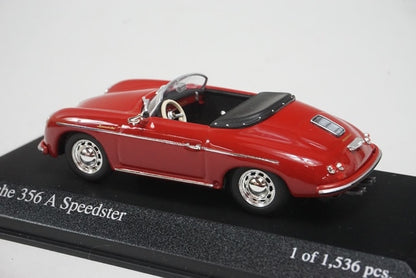 1:43 MINICHAMPS 430065540 Porsche 356 A Speedster 1956 Dark Red model car