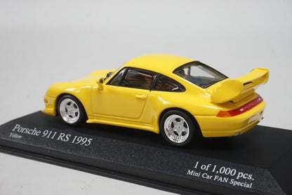 1:43 MINICHAMPS Custom made for miniature car fans: Porsche 911 RS 1995 Yellow