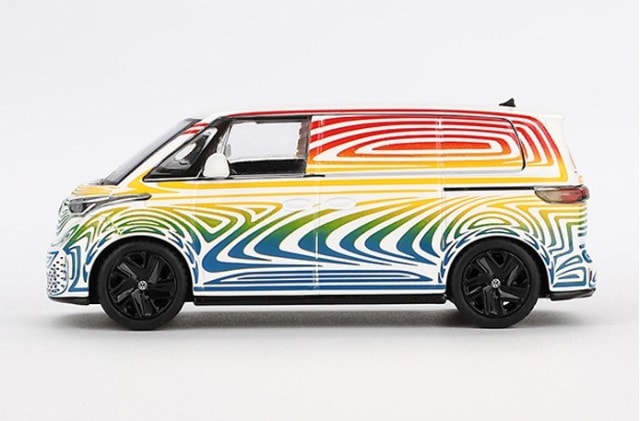 [ Back-order ] TSM MINI-GT MGT00899-BL 1:64 Volkswagen ID. Buzz Prototype "Rainbow" LHD Blister Pack model car