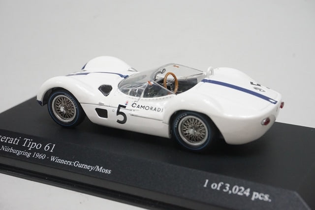 1:43 MINICHAMPS 400601205 Maserati Tipo 61 1000Km Nurburgring Winner 1960 #5