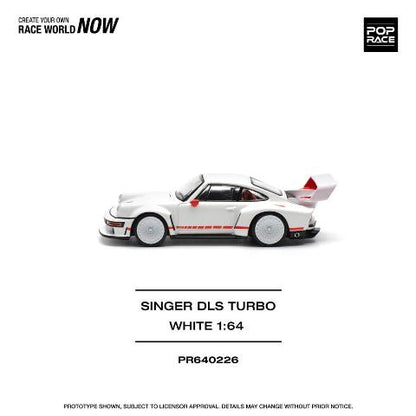 [ Pre-order ] PR640226 POP RACE 1:64 SINGER DLS TURBO (TRACK) WHITE